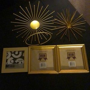 Gold 5 piece frame and accessories. Flash sale! Ready to ship!!